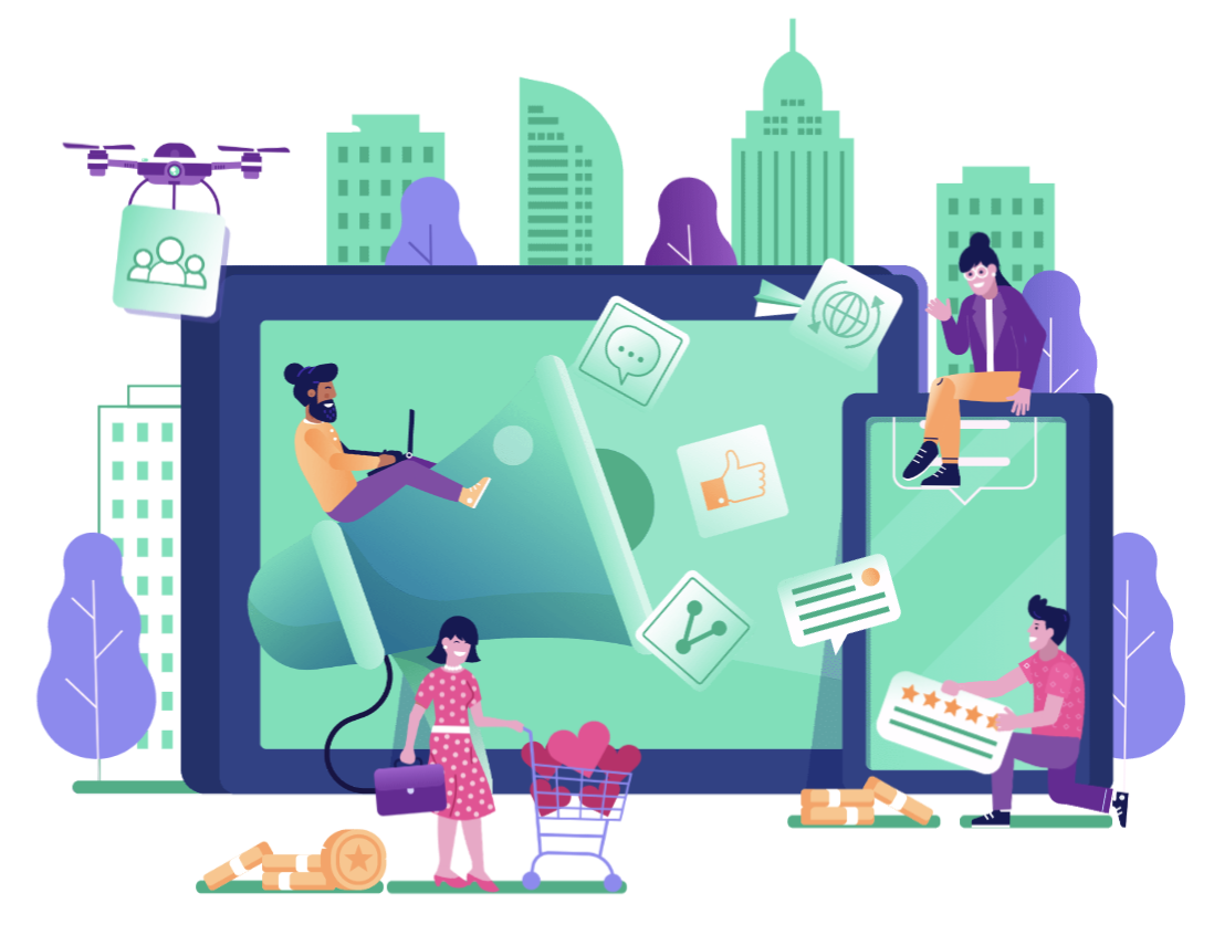 web development illustration